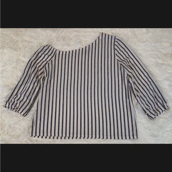 Banana Republic Women's Medium Top One Shoulder Beachy Nautical Vacation Breezy - Picture 5 of 11